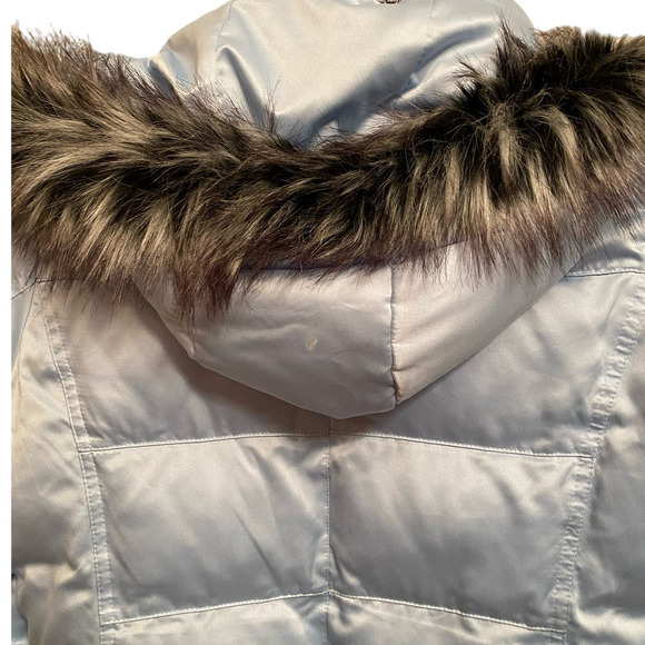 ZeroXposur Puffer Jacket Blue Faux-Fur Hood Quilted Warm Outdoor Sports Ski Coat - Picture 5 of 10